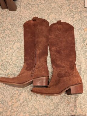Voici un titre optimisé (anglais, prêt à copier) 👇WOMEN’S BROWN SUEDE WESTERN